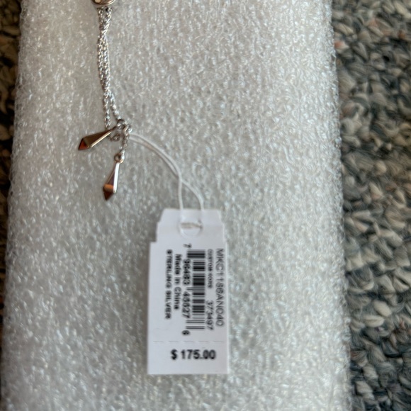 Michael Kors Sterling Silver Pave Slider Bracelet - Picture 6 of 6